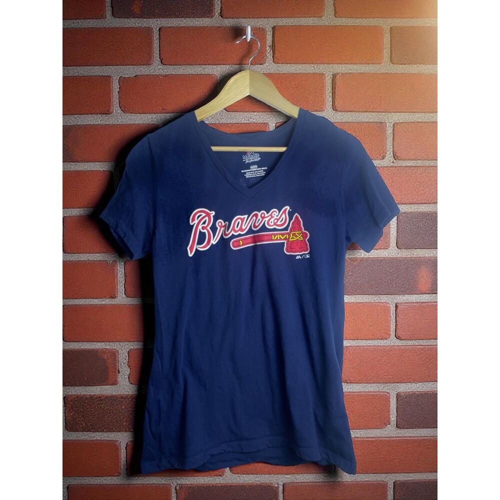 Atlanta Braves Freddie Freeman #5 V-Neck Tee (Women’s S)